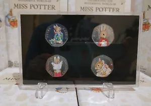 CUSTODIA DISPLAY MONETE ACRILICHE PER BEATRIX POTTER SET 50p 2017 o 2018 (senza monete) - Foto 1 di 3