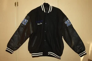 Vintage Stewart Strauss Letterman’s VARSITY JACKET BLUE BLACK #21 XL - Picture 1 of 4