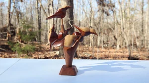 mid century modern BIRDS ON A TREE WOODEN teak? 3D ART --WONDERFUL DETAIL - Picture 1 of 6