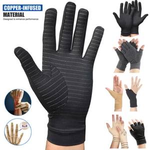 Compression Wrist Brace Sleeve Medical Arthritis Gloves Copper/Cotton/Magnetic - Picture 1 of 18