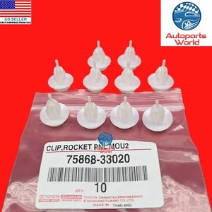 GENUINE OEM TOYOTA TUNDRA CAMRY xA xD ROCKER MOULDING SPOILER CLIPS SET OF 10 - Picture 1 of 3
