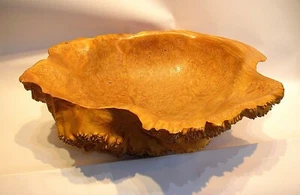 SPECTACULAR 1969 NORTHWEST MAPLE BOB WOMACK (AMERICAN, B.1947) 14" CARVED BOWL - Picture 1 of 10