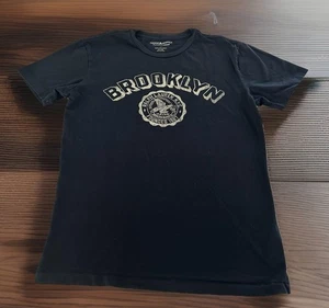 Ralph Lauren BROOKLYN New York Denim & Supply T-Shirt Nera, Uomo Small - Foto 1 di 7