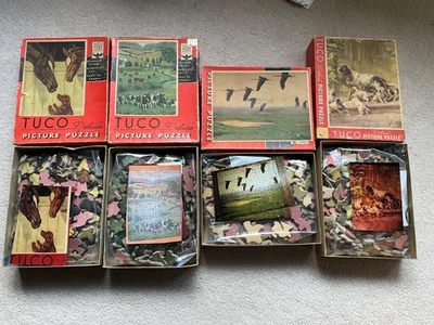 Lote de 4 Puzzles de Colección TUCO Deluxe con Imagen TODOS COMPLETOS Foto 1 de 3