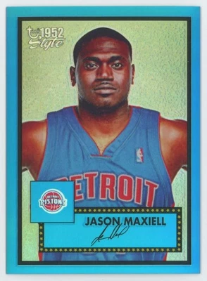 2005-06 Topps 1952 Style Chrome Blue Refractor Jason Maxiell /149 #159 A1 - Image 1 of 2
