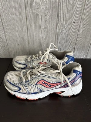 Saucony Oasis Women Size 8.5 White Blue Orange Running Shoes - Image 1 of 4