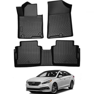 3D Floor Mats Carpet Liners for 2015-2019 Hyundai Sonata 2016-2020 Kia Optima Foto 1 de 4
