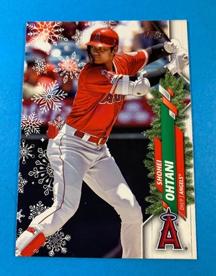 SHOHEI OHTANI 2020 TOPPS "HOLIDAY ISSUE" Card #HW26 PARALLEL  SP  4.X MVP - Image 1 of 2