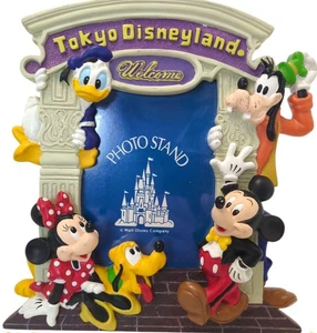 Marco de pie de fotos Tokyo Disney Land Mickey Minnie Donald Pluto Goofy sin caja usado - Imagen 1 de 10