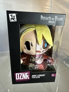 YuMe ATTACK ON TITAN 7” DZNR Collectible Plush ANNIE LEONHART Titan Edition - Picture 1 of 7