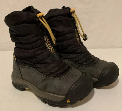 Keen Toddler Waterproof Snow Boot US Sz 10 Y Black Outdoor Farm Boys - Image 1 of 4