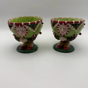 DEPT 56 Patience Brewster Krinkles 2 Teacups Set Anthropomorphic *Small Flaw* - Picture 1 of 9