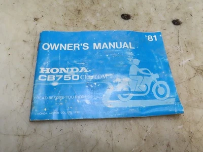 Honda CB750C 750 1981 manual del propietario Foto 1 de 4