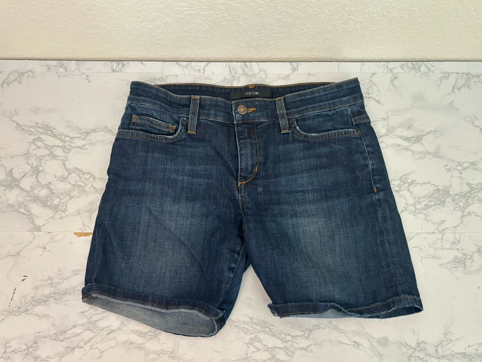 Pantalones Cortos Vaqueros Joe's Jeans Mujer Talla 27 Azul Oscuro Jean Elastizados Bermudas E Foto 1 de 4