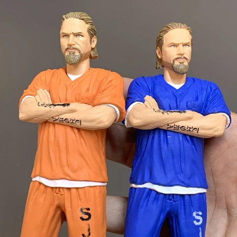 NEW LOOSE 2 Mezco SDCC 2014 SONS OF ANARCHY 6" JAX Prison 2 Uniform Figure Cover