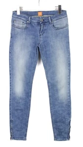 Hugo Boss Lunja Ankle Zip Vaqueros Mujer W27/L34 Extensible Cremallera Hose Neu - Imagen 1 de 8