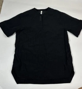 Lululemon Athletica Womens Clear Intention SS Shirt Black Size 4 Water Repellent - Picture 1 of 10