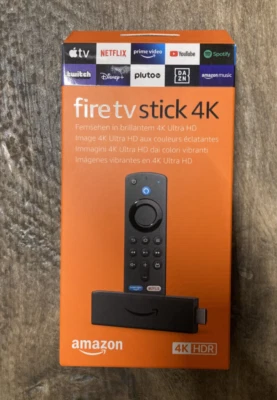 NEU & OVP - 4K UHD HDR Amazon Fire TV Stick + Alexa Sprachfernbedienung - Bild 1 von 4