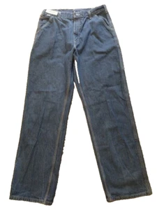 Carhartt Men's Denim Blue Jeans Flame Resistant Carpenter NFPA 2112 Size 36x36 - Picture 1 of 5