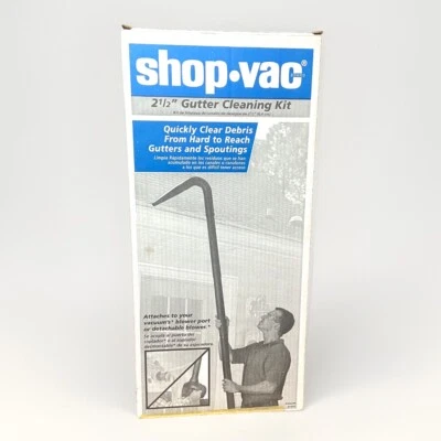 Shop-Vac 2 1/2” Kit de limpieza de canalones accesorio de aspiradora de hojas NOS Foto 1 de 4
