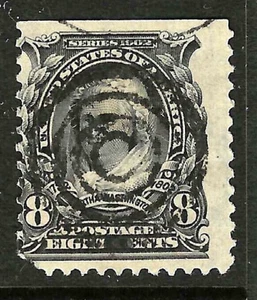Sc #306 SOTN TARGET Fancy Cancel 8 Cent Regular 1901-03 US 94F27 - Picture 1 of 2