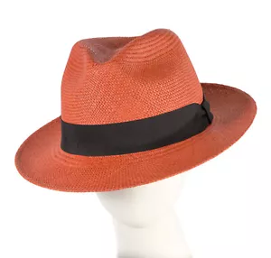 Sombrero Fedora Panamá Panamá Ecuador Real Naranja Sombreros De OZ -- 100% Propiedad de AU Empresa - Imagen 1 de 7