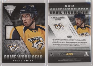 2013-14 Panini Titanium Game-Worn Gear Patch /25 Craig Smith #GG-CSM Patch