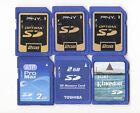 Lot Of 6x ATP / Toshiba / Kingston / PNY 2GB SD Camera Memory Cards