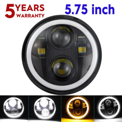 Faro LED de haz alto/bajo DRL para motocicleta Indian Scout Bobber 5-3/4" 5,75 pulgadas Foto 1 de 4