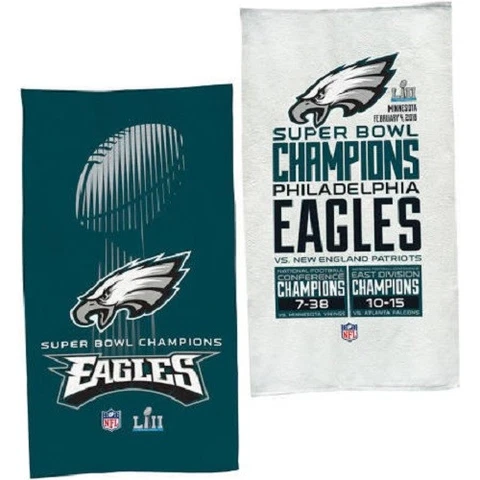 Philadelphia Eagles Super Bowl LII Locker Room Towel 20" by 42" WinCraft Cover