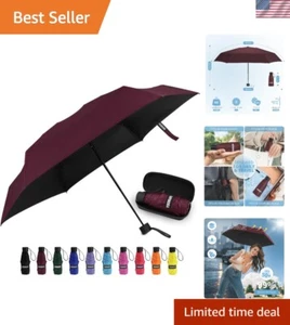 Stylish Mini Umbrella with Waterproof Case - UV Protection, Perfect for Travel - Picture 1 of 9