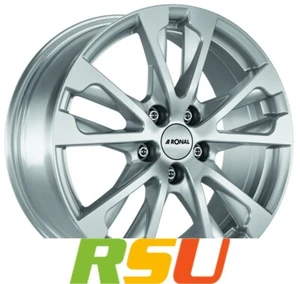 Ronal R61 kristallsilber-matt 7.5x17" ET52 LK5 112 ML 76 Alufelgen 17 Zoll - Bild 1 von 3