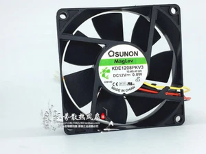 für Sunon KDE1208PKV3 MS.AF.GN 8020 DC12V 0,8W 80x80x20mm 3Pin Lüfter - Bild 1 von 4