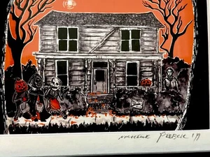 Raro poster con cornice Halloween III casa di Michael Myers SugarMynt galleria stampa - Foto 1 di 6