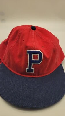 Polo Ralph Lauren Logo Embroidered Cap Adjustable Leather Strap Red/Navy 0003 - Image 1 of 2