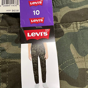 Levis Joggers Boys Camouflage Elastic Cuff Stretch Slim Fit Size 10 R (W25xL26)