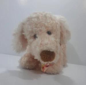 Gund Hund 12 Zoll rosa mit Blumenschleife Welpe Stofftier Plüschtier Spielzeug - Bild 1 von 6