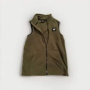 CAT Caterpillar Vest Boys Youth L 14/16 Fleece Equipment Full Zip - Picture 1 of 7