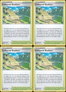 Collapsed Stadium 137/172 - Brilliant Stars - x4 Pokemon Trainer Card Playset 4x - Picture 1 of 1