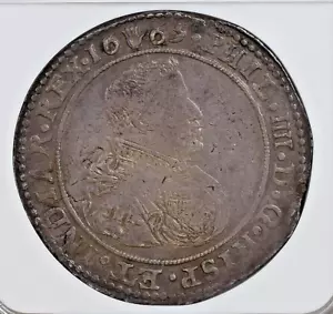 1665 SPANISH NETHERLANDS BRABANT PHILIP IV DUCATON NGC XF-45 - Picture 1 of 4