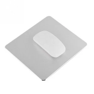 TRIXES Aluminium Mouse Mat Silver NEW Non-Slip Metal Pad Waterproof Mouse Mat - Picture 1 of 7