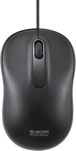 ELECOM Maus kabelgebunden M Größe 3 Tasten optisch schwarz M-HC01URBK - Bild 1 von 3