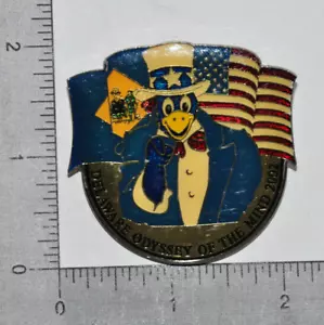 DELAWARE DE 2002 Odyssey of the Mind PIN - Blue Hen Uncle Sam OOTM - Picture 1 of 3