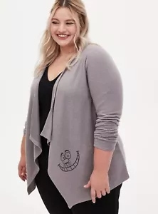 Torrid Disney Alice im Wunderland Grinsekatze Strickjacke Pullover Neu mit Etikett Neu 5X - Bild 1 von 9