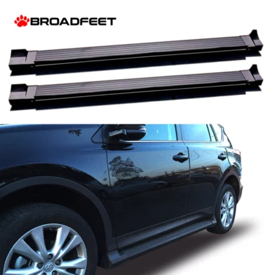 Se adapta a Toyota RAV4 2014-2018 negro OE RÉPLICA estribo escalón lateral panel basculante Foto 1 de 4