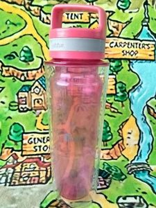 BUBBA BX-1 Clear / Pink Water Bottle w/ top handle BPA-Free 22 Oz. - !!DEAL!! - Picture 1 of 6