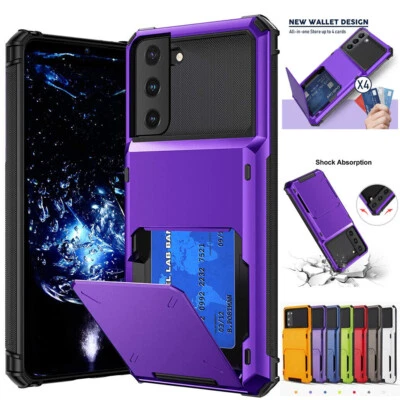 For Samsung Galaxy S24 S23 S22 A14 A34 A54 S21 FE Ultra Card Wallet Case Cover - Image 1 of 4