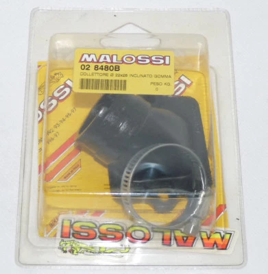 Malossi 028480B Ansaugstutzen NBR 22/28mm schräg Piaggio 2T PHVB Vergaser Neu - Bild 1 von 4