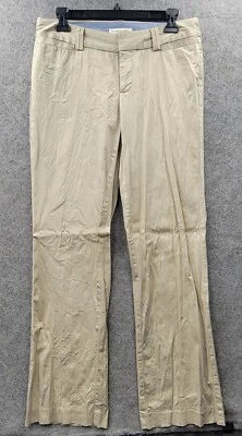 Pantalones caqui Banana Republic para mujer talla 4 The Logan Fit elásticos tiene defectos Foto 1 de 4