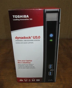 Station d'accueil USB universelle Toshiba Dynadock U3.0 PA3927C-1PRP neuve - Photo 1/5